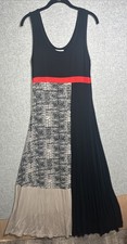 Calvin Klein Multicolor Tank Womens Maxi Dress Medium Stretch Comfort Colorblock