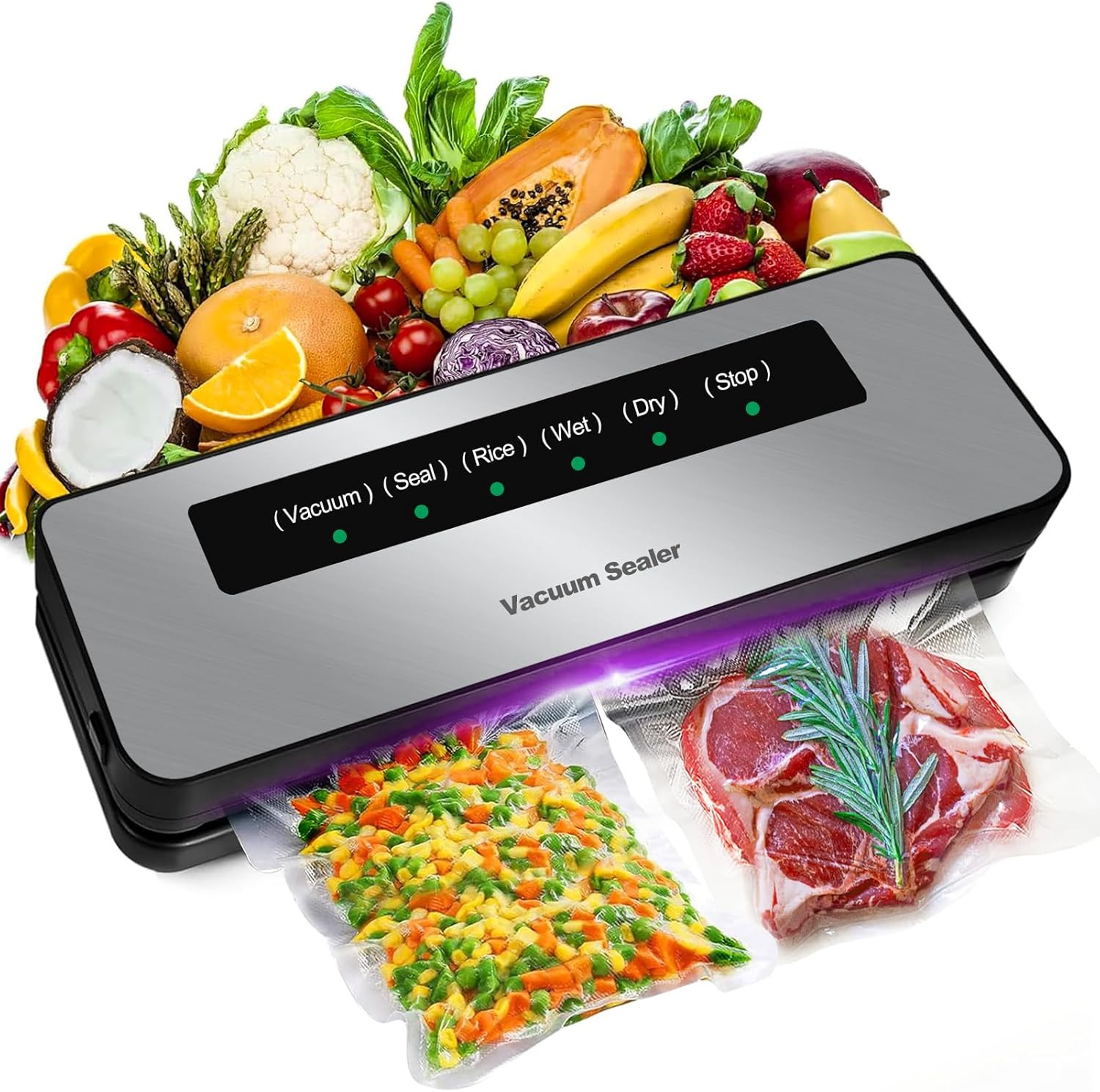 Sigillatrice Sottovuoto Professionale 6-in-1 per Cottura Sous-Vide