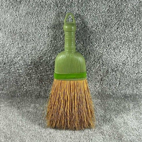 Whisk Broom Green Natural Straw Handheld Cleaning Tool Vintage Decor