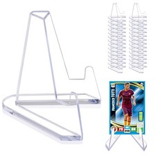 32 Pack Mini Clear Acrylic Display Stands Small Card Coin Holder Easels