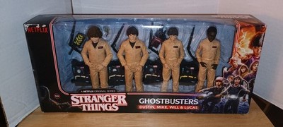 McFarlane Toys Stranger Things - Set of 4 GHOSTBUSTERS Figures NEW 2018 Sealed