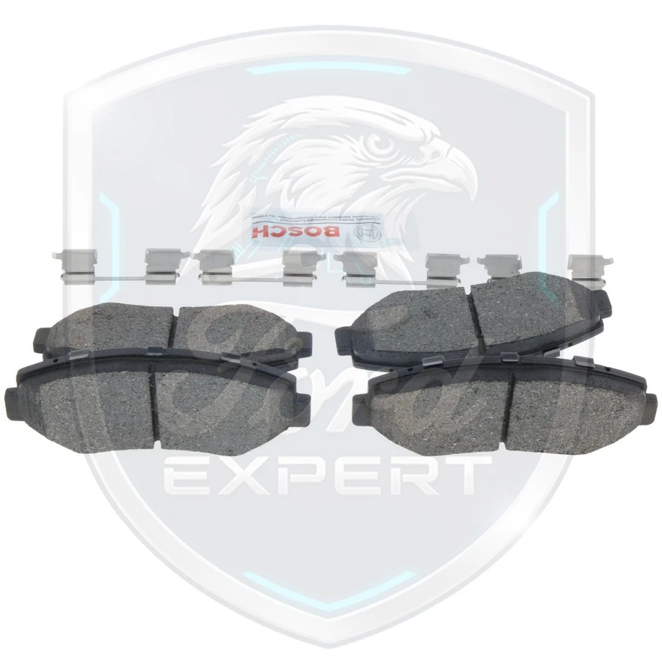 Kit de pastillas de freno delanteras de cerámica Bosch OEM para Honda 2003-2017 garantía de por vida Foto 3 de 4