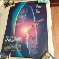Star Trek Generations, 1994, ORIGINAL UK QUAD POSTER, CLASSIC EDITION