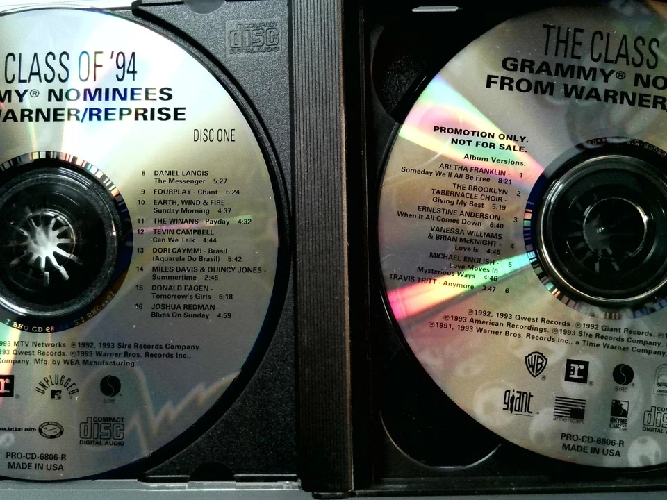 The Class of '94 Grammy Nominees 2CD Promo 1993 Various Artists Pop Rock Foto 2 de 2