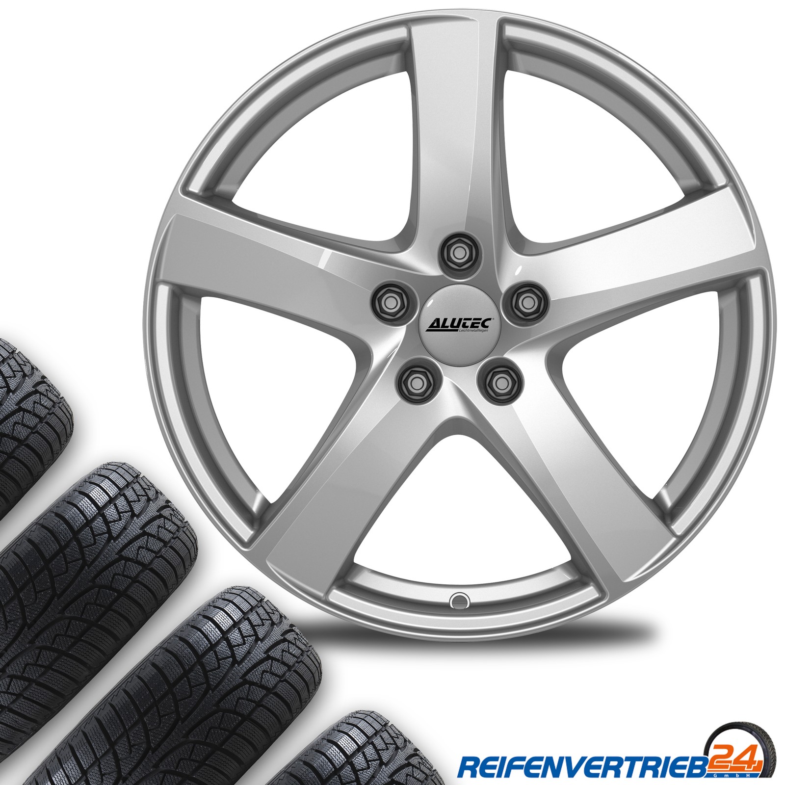 4x Alu Ganzjahresreifen Kompletträder für Peugeot 308 Reifen 215/45R18 Pirelli - Bild 10