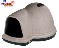 Indigo All-Weather Portable Extra Large Plastic Outdoor Igloo Dog House,