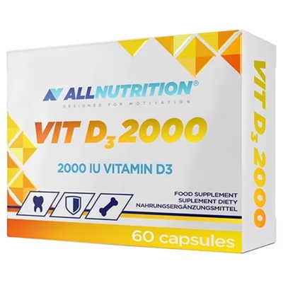 Allnutrition Vit D3 2000, 2000 IU. 60 Kapseln