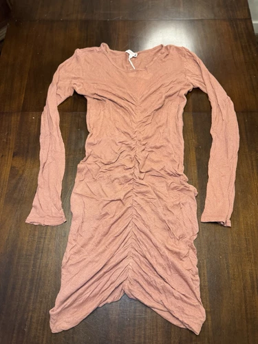 VALENTINO Abito a cuore Anthropologie Sundry increspato nuovo con etichette taglia L vedi foto ha difetti