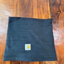 Carhartt Black Fleece Neck Gaiter Warmer UP0204U One Size OS Logo Patch