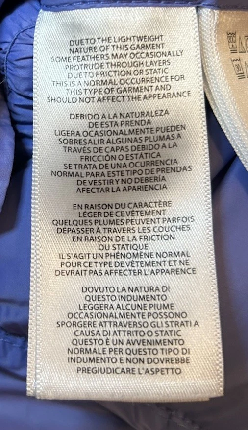 Abrigo chaqueta acolchada acolchada acolchada acolchada acolchada azul mediano Michael Kors MK Foto 3 de 4