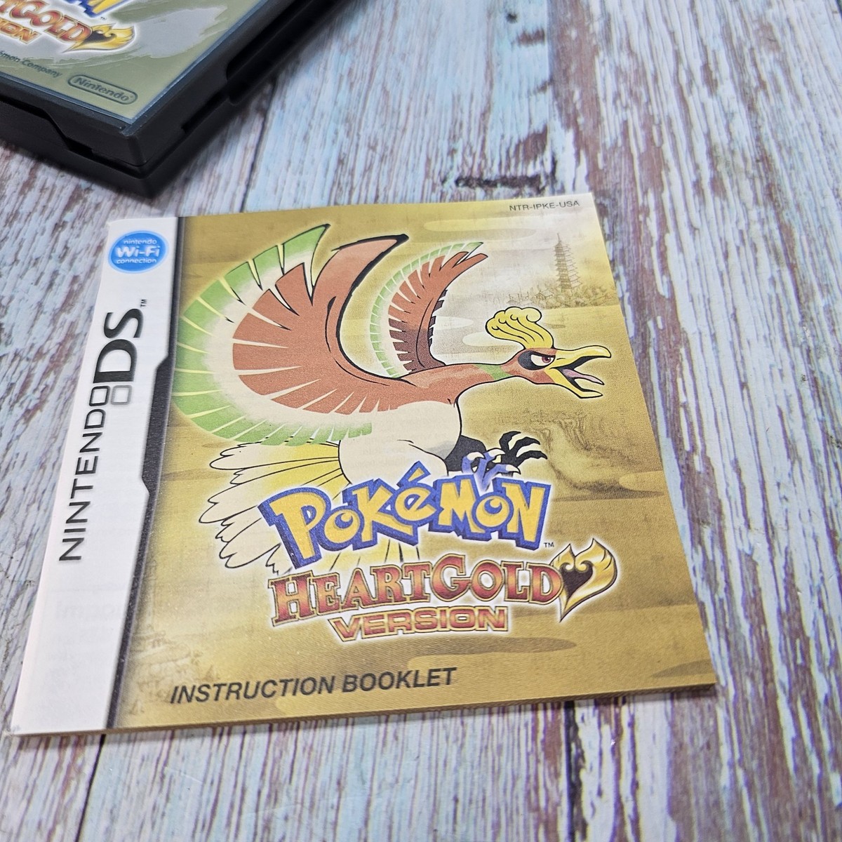 Authentic Pokemon HeartGold Version DS Case and Big Box - No Game