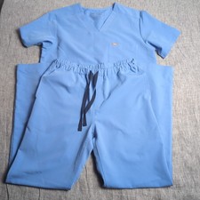 Figs Scrub Set Men's Small - Chisec Too, Pisco Pants - Ceil Blue