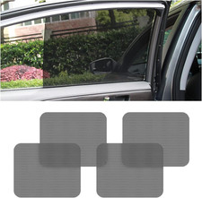 Car Side Window Sunshade, 4 PCS Static Cling Films Stickers Sun Shade UV Rays Pr