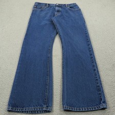 Levis Jeans 517 Mens 34x30 Dark Blue Bootcut Denim Rodeo Cowboy Western Boot Cut