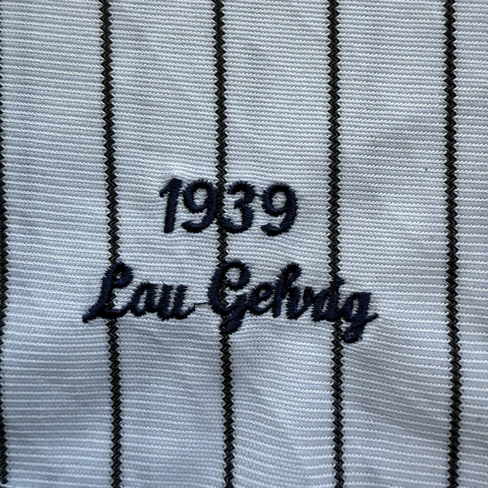 LOU GEHRIG**NEW YORK YANKEES**CAMISETA LOCAL*PARCHE CENTENARIO 1839-1939 TALLA 58 4XL Foto 2 de 4