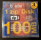 🔥 3 x Boeder ZIP 100MB Disks – DOS Formatted – NEW & SEALED 💾