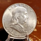 1953-D FRANKLIN HALF DOLLAR ~ UNC  BU 90% Silver