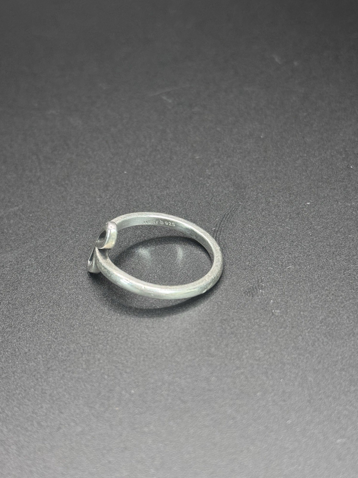 James Avery sterling silver script initial ring w… - image 2