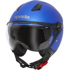 Spada Hellion ECE 22.06 Open Face Motorcycle Motorbike Helmet - Matt Bright Blue