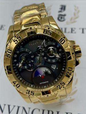 Invicta Reserve Excursion Automatic Men's Watch - 49.5mm, Gold (47571)