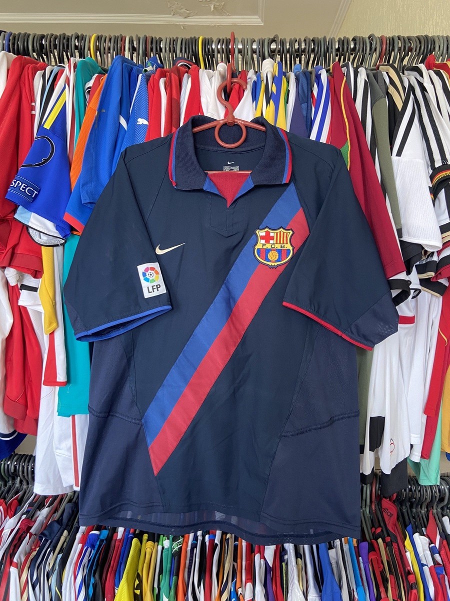 FC Barcelona Nike 2002-2003 away ユニフォーム Vintage Nike Fc Barcelona away soccer jersey 2002-2003 . | eBay