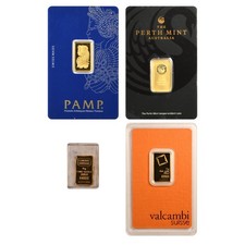 5 Gram Gold Bar (Varied Condition, Any Mint) 5020.97 per troy oz