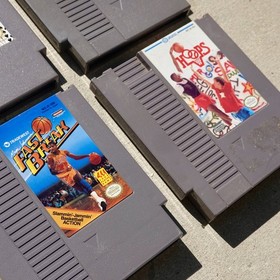 Nintendo NES 5 Game Lot + Original Nintendo Controller Super Off Road Hoops