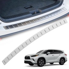 Stainless Steel Rear Bumper Protector Guard fits 2020-2026 Toyota Highlander,...