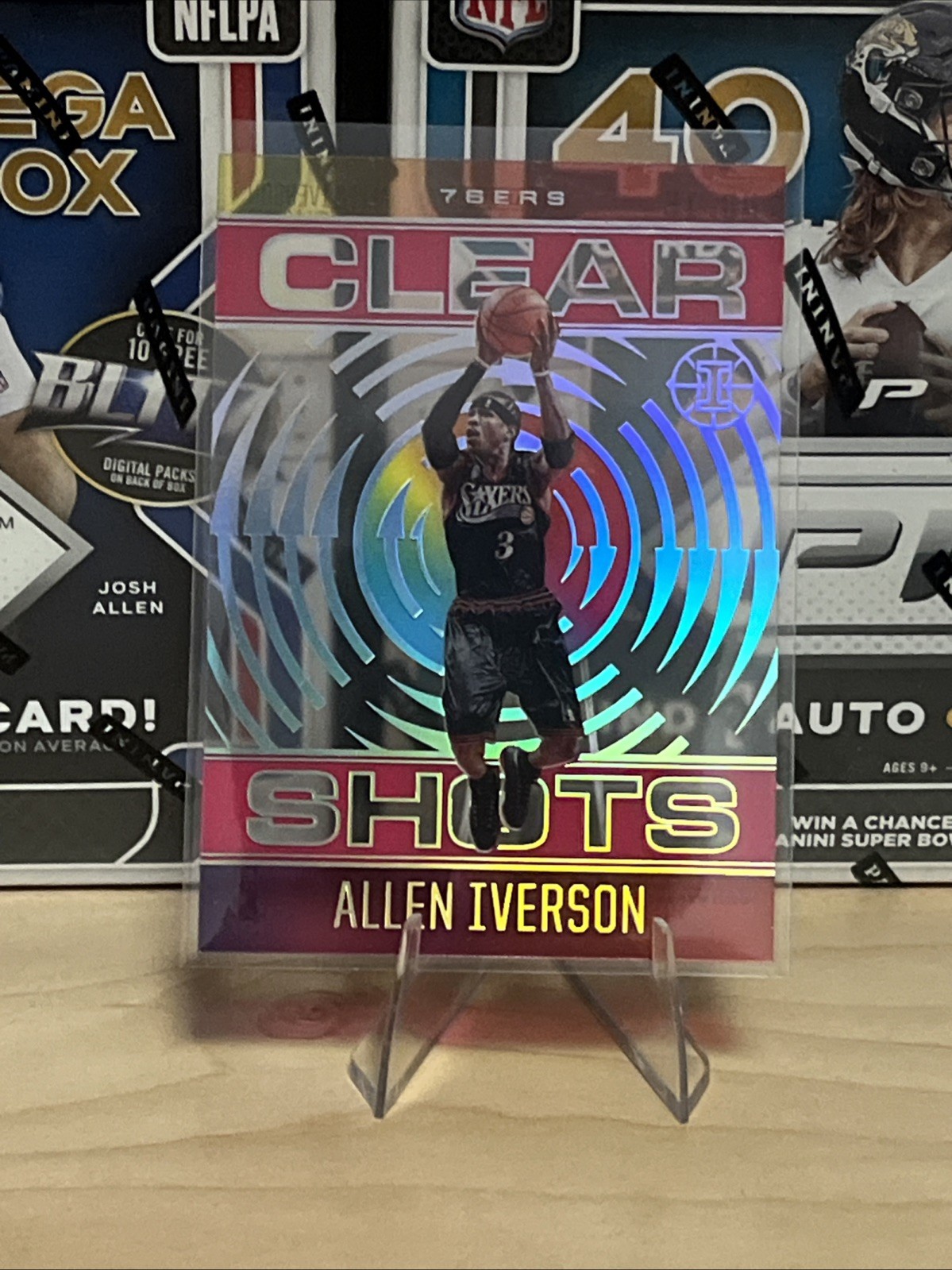 2020-21 Panini Illusions - Clear Shots Allen Iverson #15 Pink