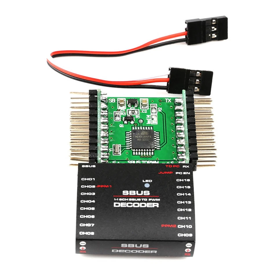 New PWM Converters 16CH SBUS to PWM/PPM Decoder For Futaba For Frsky Transmitter - Image 4 of 4