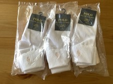 Polo Ralph Lauren Girls Scalloped Cuff Crew Socks 9 Pair 4-6X