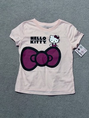 NWT Hello Kitty Girls' Pink Graphic Tee - Girls 12