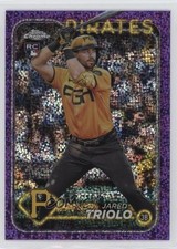 2024 Topps Chrome Purple Speckle Refractor /299 Jared Triolo #79 1i72