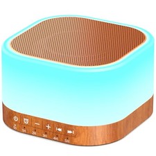 SleeZOO Sound Machine White Noise Machine with 25 Soothing Sounds 12 Wood