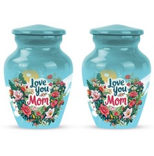 Memorial Urn 3Inch Set Of 2 for Mom Best Urns for Ashes Keepsake Human