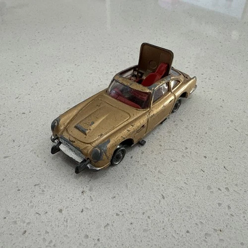Corgi Toys James Bond Aston Martin DB5 Gold With Red Interior Vintage Car Parts