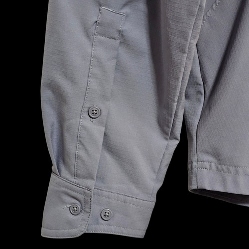 Columbia Omni-Shade Shirt Women's Silver Ridge Grey Ripstop Vented Fishing XL - Picture 7 of 16