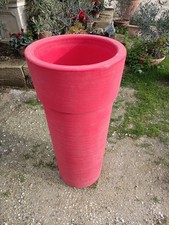 Vaso Arredo In Resina Alto Rosso Vasar Telecom 