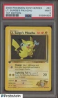 2000 Pokemon Gym Heroes 1st Edition #81 Lt Surge's Pikachu PSA 9 MINT