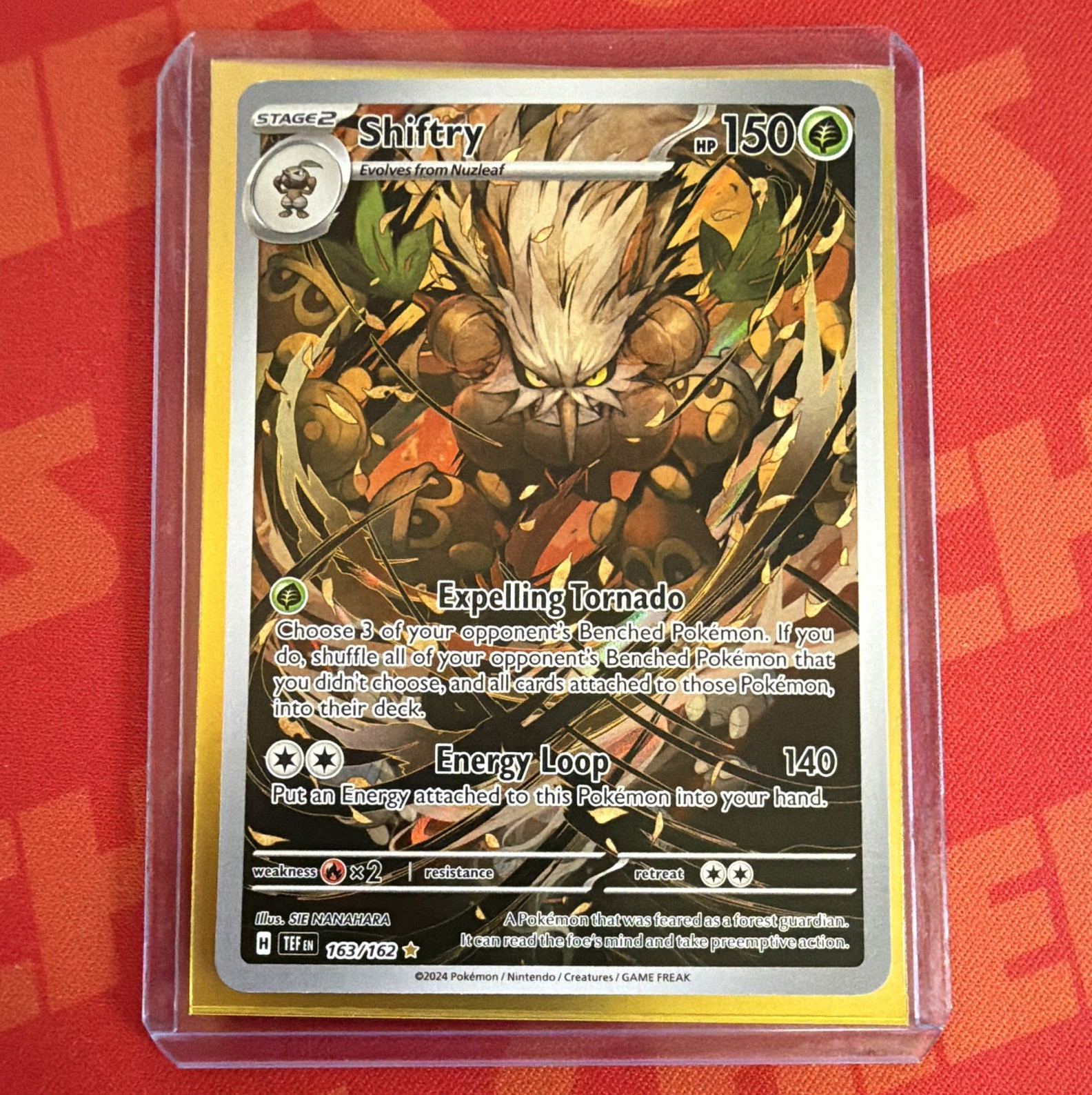 Shiftry IR - 163/162 SV05: Temporal Forces Illustration Rare - NM/M & SHIPS FREE