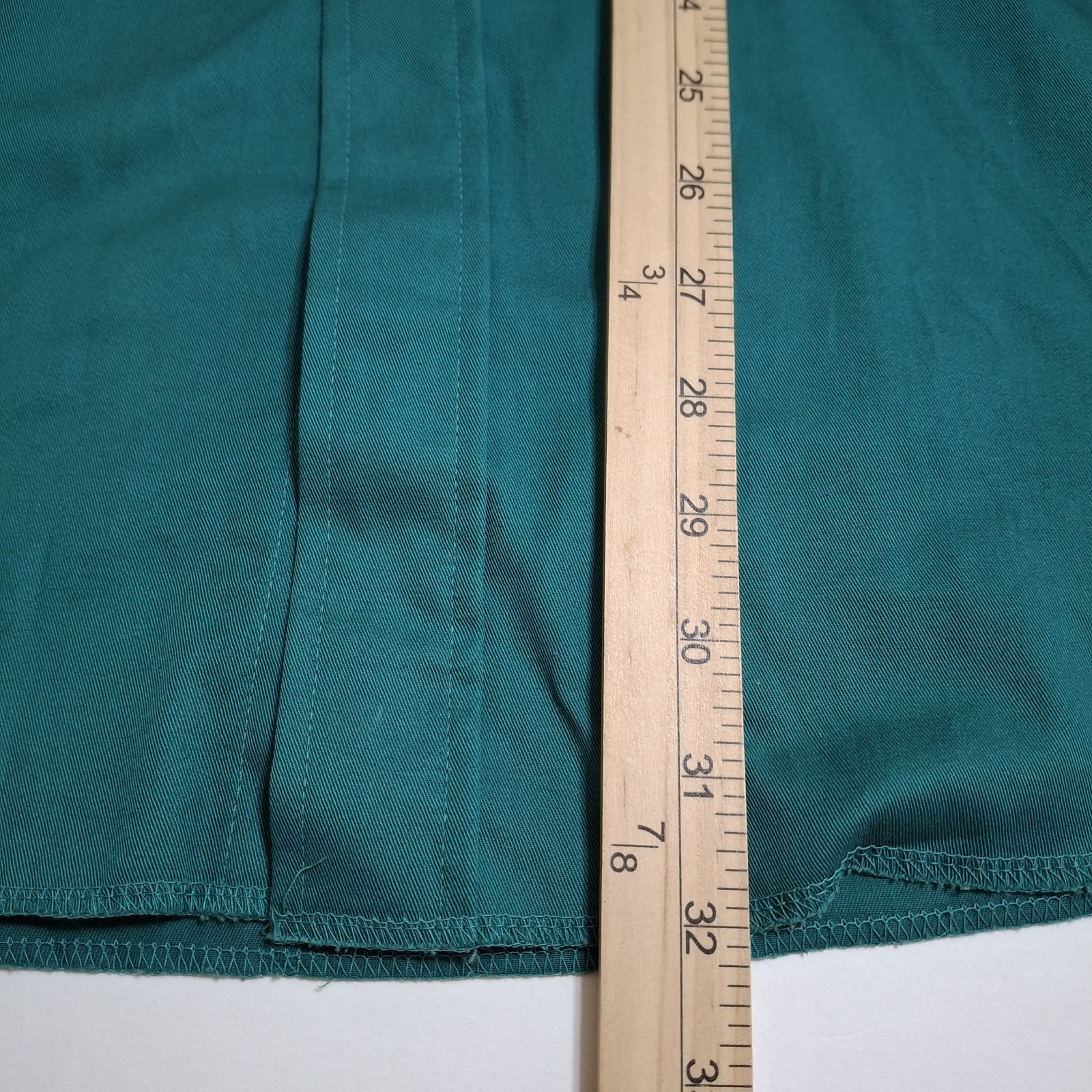 Vtg GoldenWest by Panhandle Slim Shirt Mens 17 x 35 Green Western Made In UsA