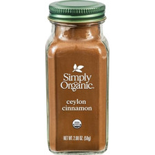 Simply Organic Organic Ground Ceylon Cinnamon, GMO Free 2.08 oz Bottle