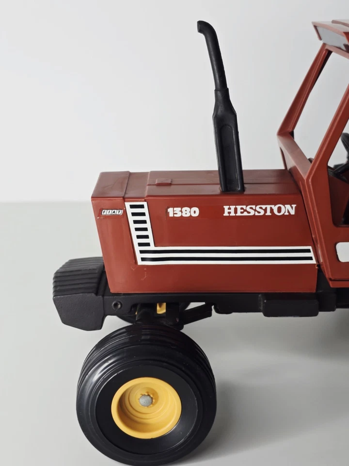 Hesston Fiat #1380 Tractor W/ Duals - 1:16 Scale - Diecast & Plastic - No Box - Image 4 of 4