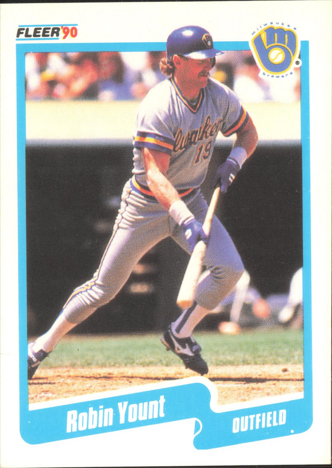 1990 Fleer #340b Robin Yount