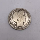 1912 S Barber 90% Silver Half-Dollar Key Date San Francisco Mint Nice Coin