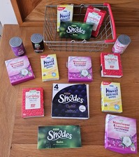Asda supermarket shopping items accessories boxes & basket pretend play