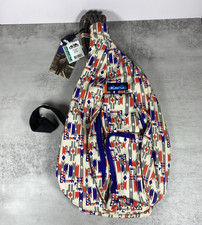Kavu Rope Sling Bag - Mesa Southwest Native Pattern Blue Orange Cream BRAND NEW