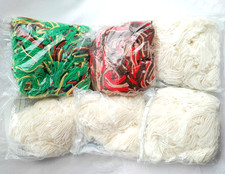 Latch Hook Rug Yarn, Pre-cut, 6 bags, White and Mixed Colors, Alexandra Hill