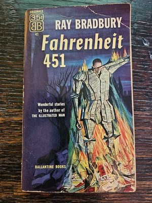 Fahrenheit 451 Ray Bradbury 1953 Ballantine Books EARLY PRINTING Paperback
