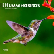 Hummingbirds | 2026 7x14" (Hanging) Monthly Mini Wall Calendar